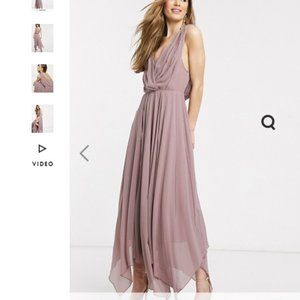 ASOS Tall draped/embellished midaxi dress